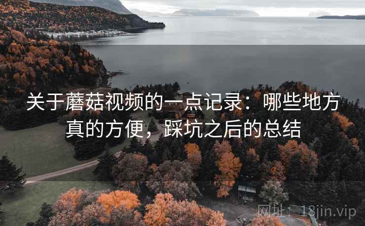 关于蘑菇视频的一点记录：哪些地方真的方便，踩坑之后的总结