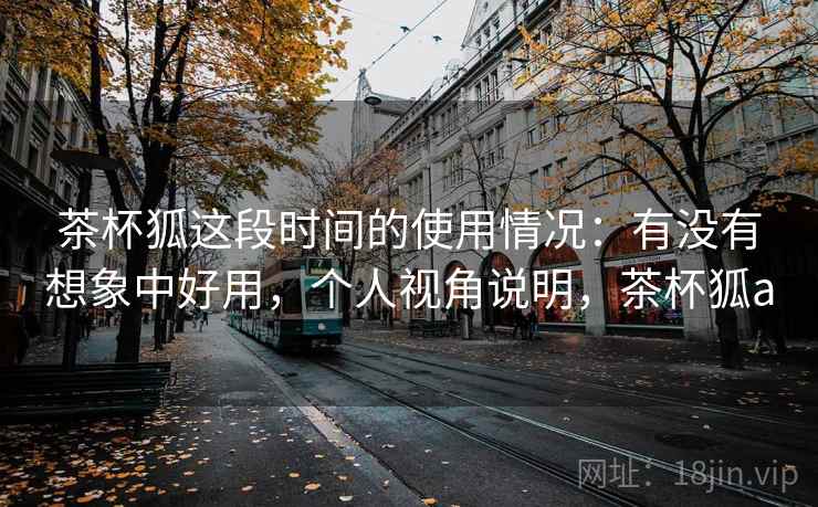 茶杯狐这段时间的使用情况：有没有想象中好用，个人视角说明，茶杯狐a